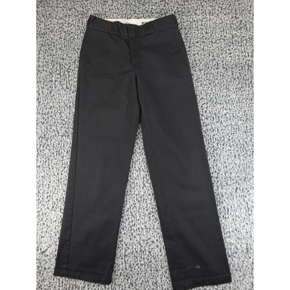 Dickies 874 Original Fit Work Pants Mens‎ 30x30 Black Straight Leg Twill